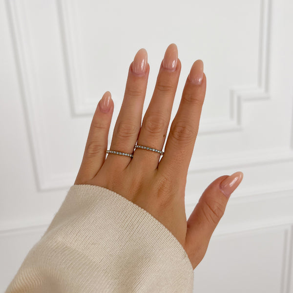 Geelgouden ring Santiago met roos diamant - Edelsmederij wim van Geel