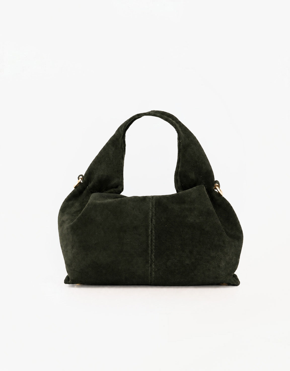 ACCESSOIRES-ARMY-GROENE-SUEDE-SCHOUDERTAS-VOORAANZICHT