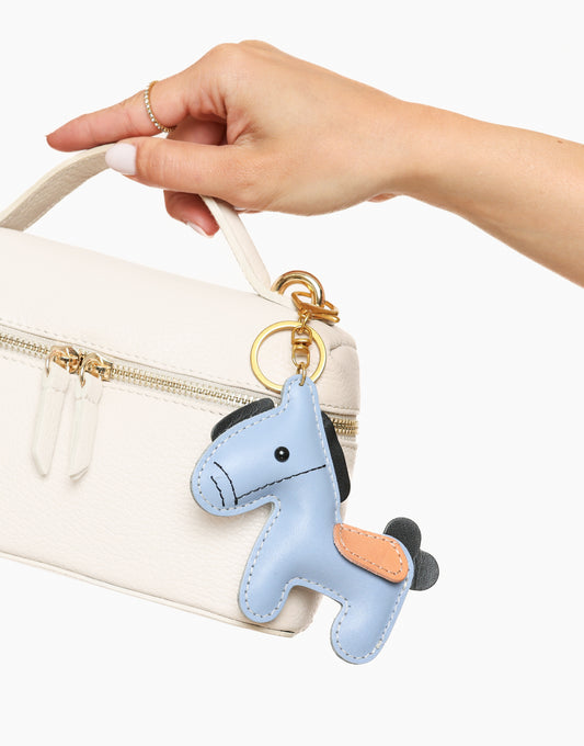 Blue Cute Horse - Keychain