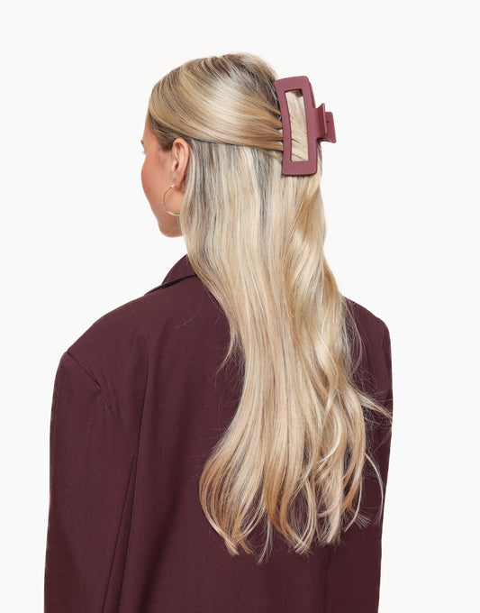 Bordeaux Large Rectangular - Hair Clip