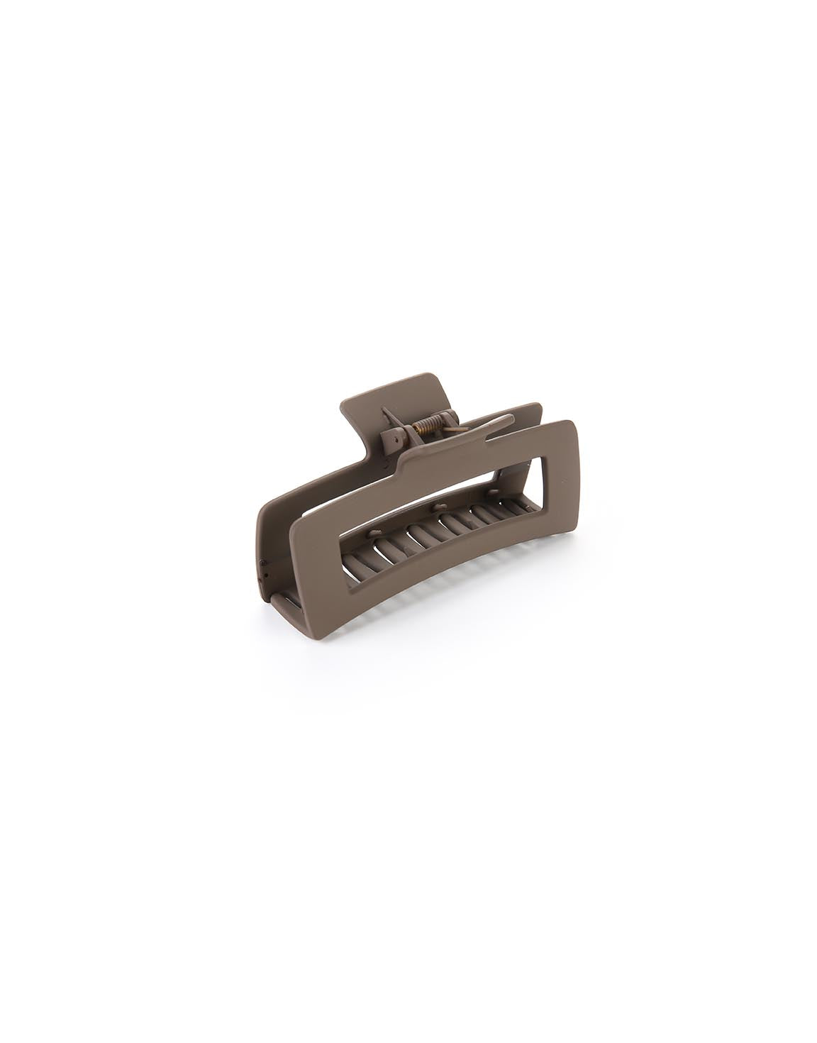 Dark Brown Large Rectangular - Hair Clip