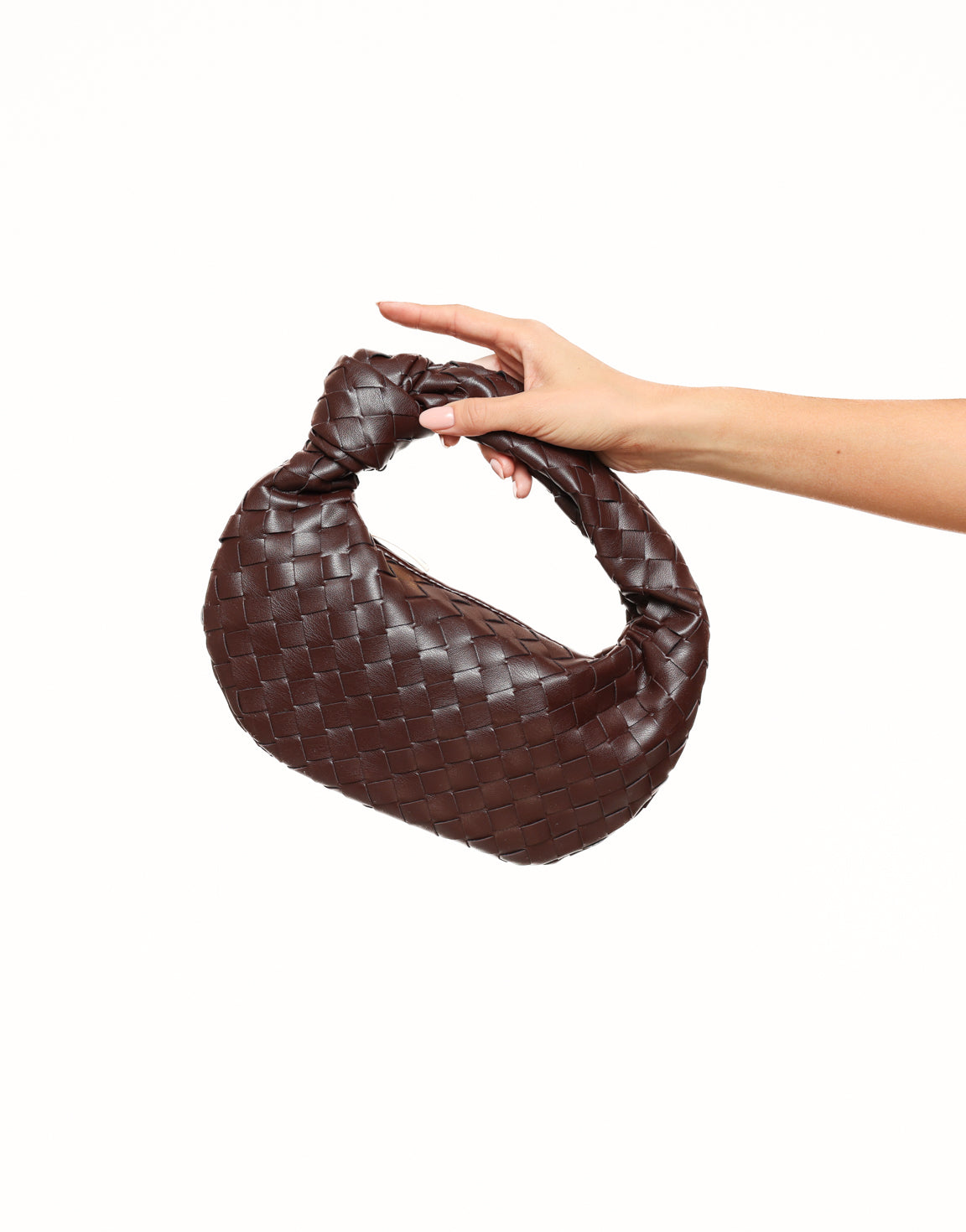 Dark Brown Medium Braided - Bag