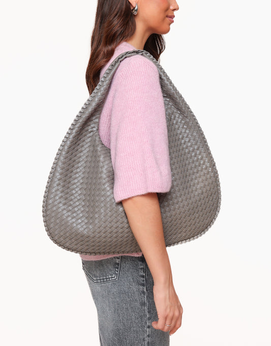 Gray Large Braided - Bag