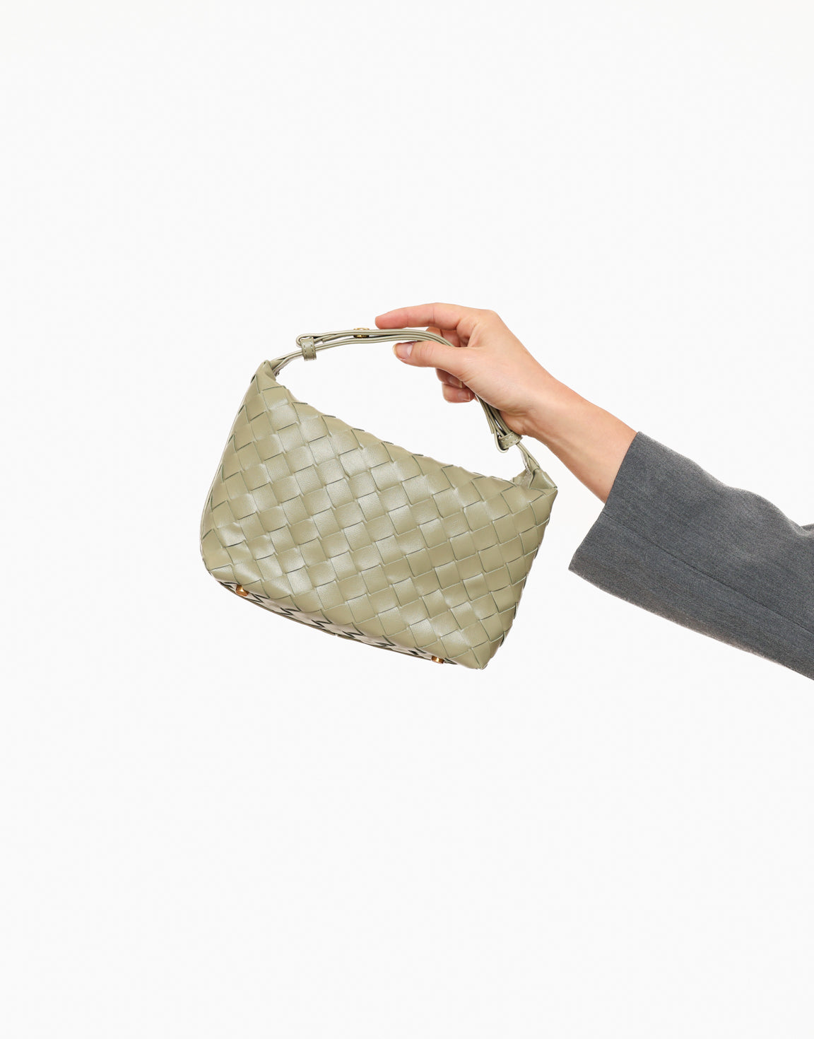 Olive Green Small Braided - Bag