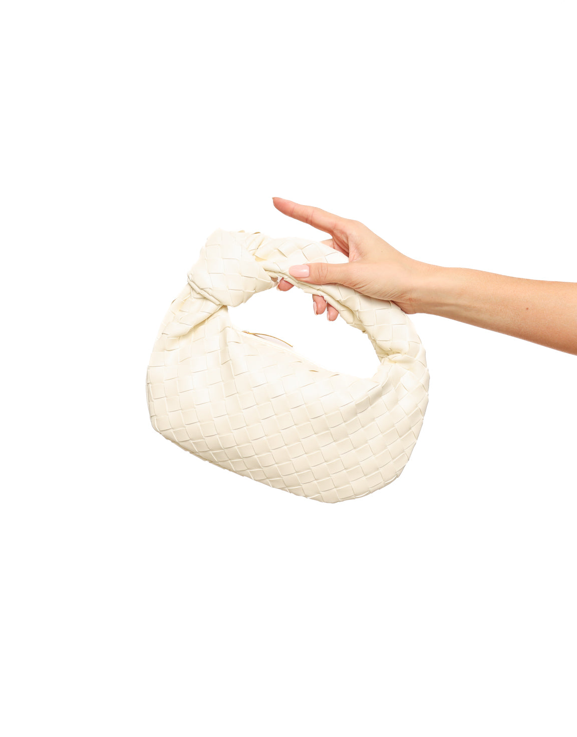 White Medium Braided - Bag