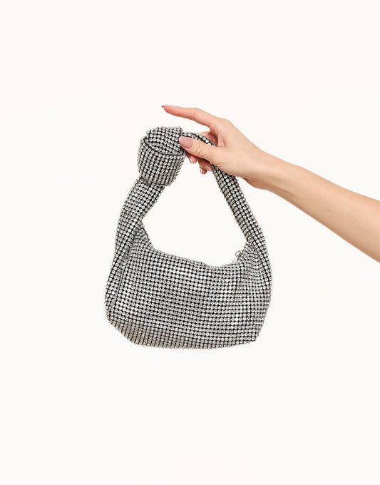 Silver Glitter Stones - Bag