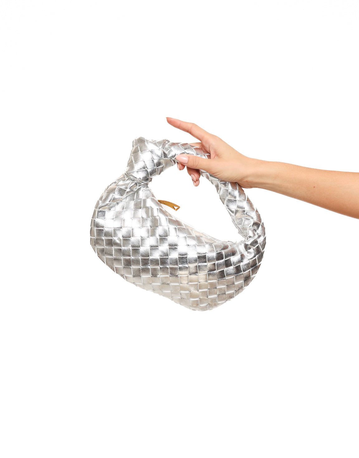 Silver Medium Braided - Bag