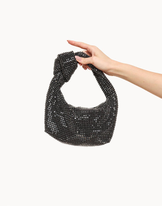 Black Glitter Stones - Bags