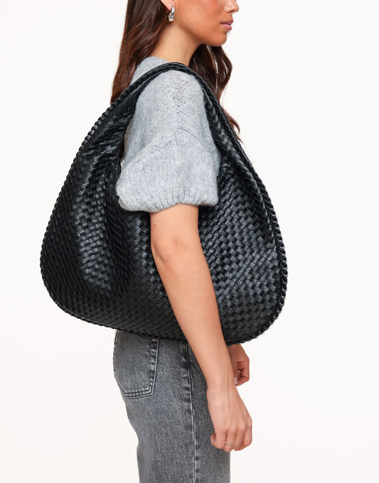 Black Large Braided - Bag