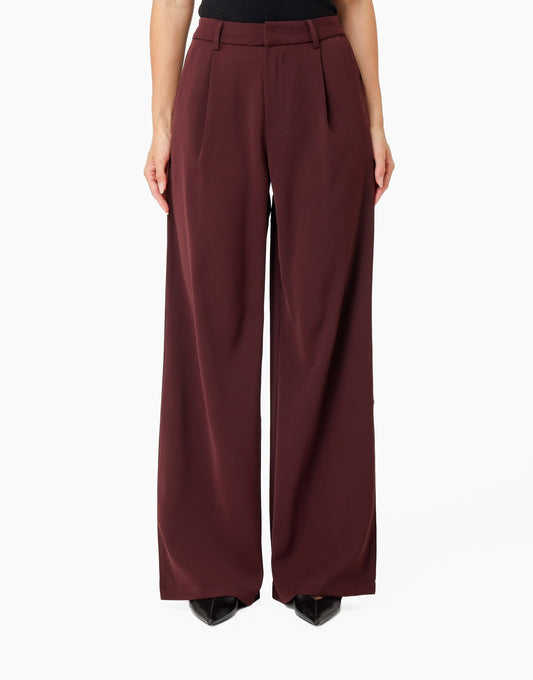 BORDEAUX-WIDE-LEG-PANTALON-MET-PLOOIEN-DAMES-VOORAANZICHT