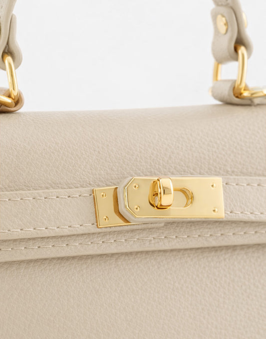 Beige Golden Details - Bag