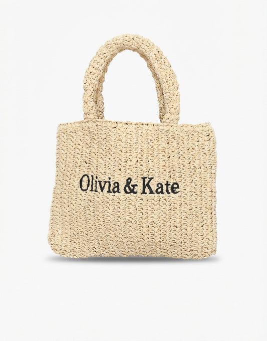 Beige Square Olivia & Kate Woven - Bag