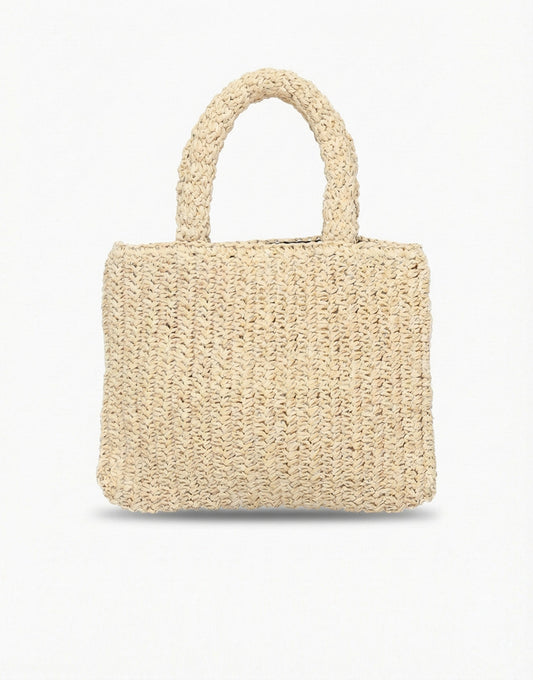 Beige Square Olivia & Kate Woven - Bag