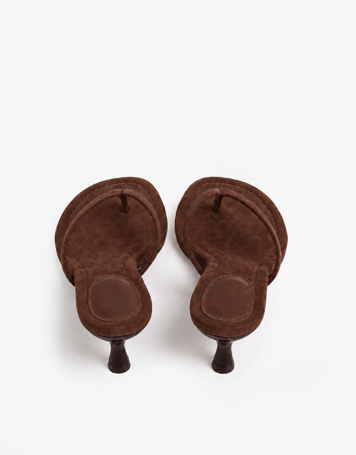Bruine Mid Suede Hak - Teenslipper | Olivia & Kate - Olivia & Kate