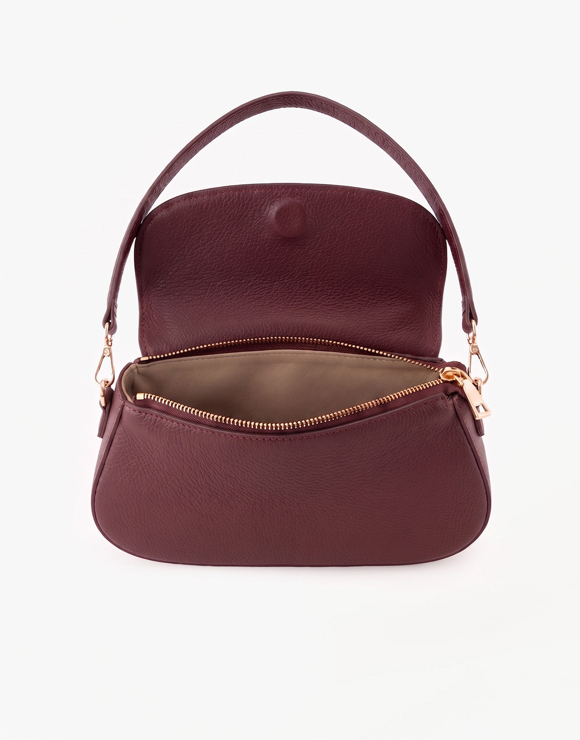 Burgundy Elegante Leather - Bag