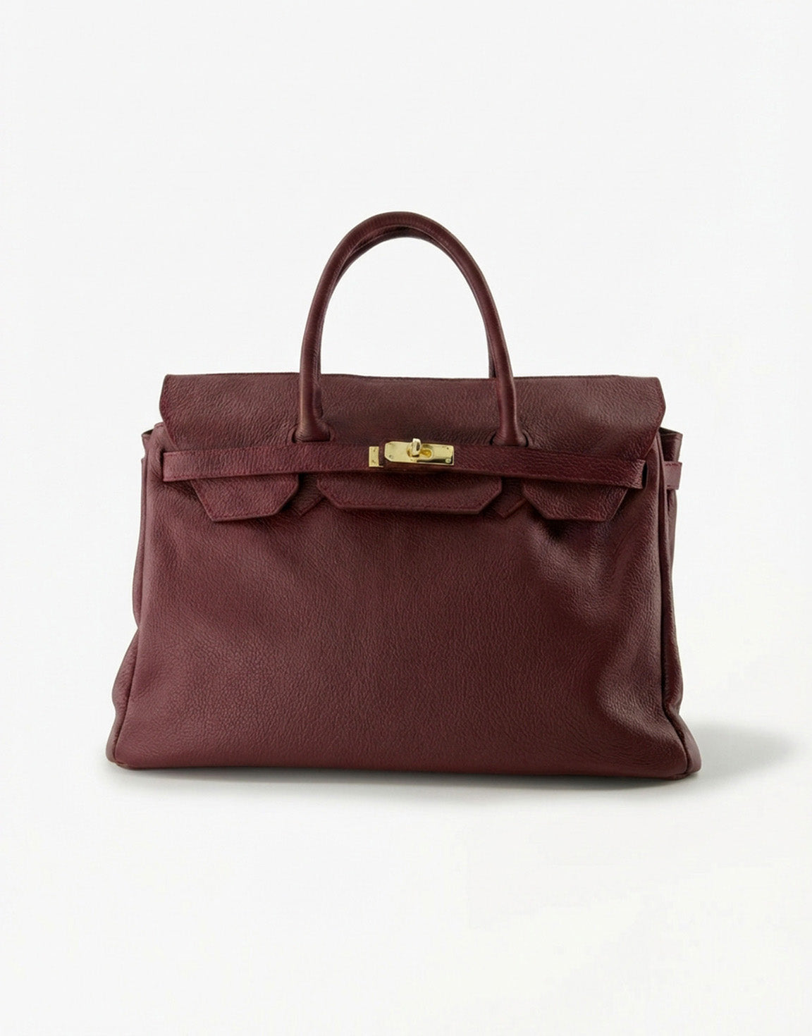 Burgundy Grote Gouden Details - Tas