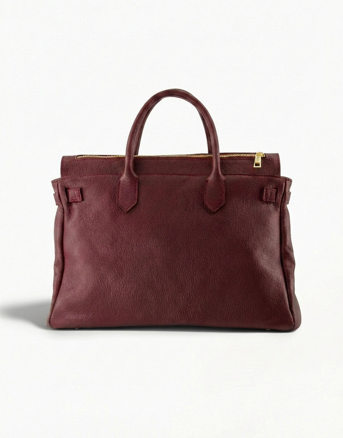 Burgundy Grote Gouden Details - Tas