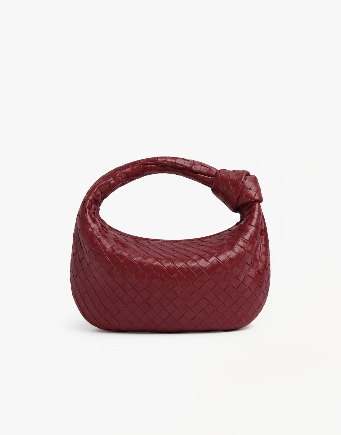 Burgundy Medium Braided - Bag