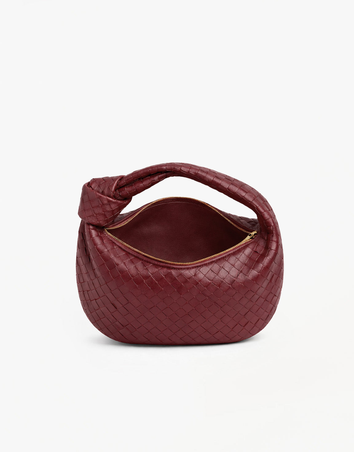 Burgundy Medium Braided - Bag