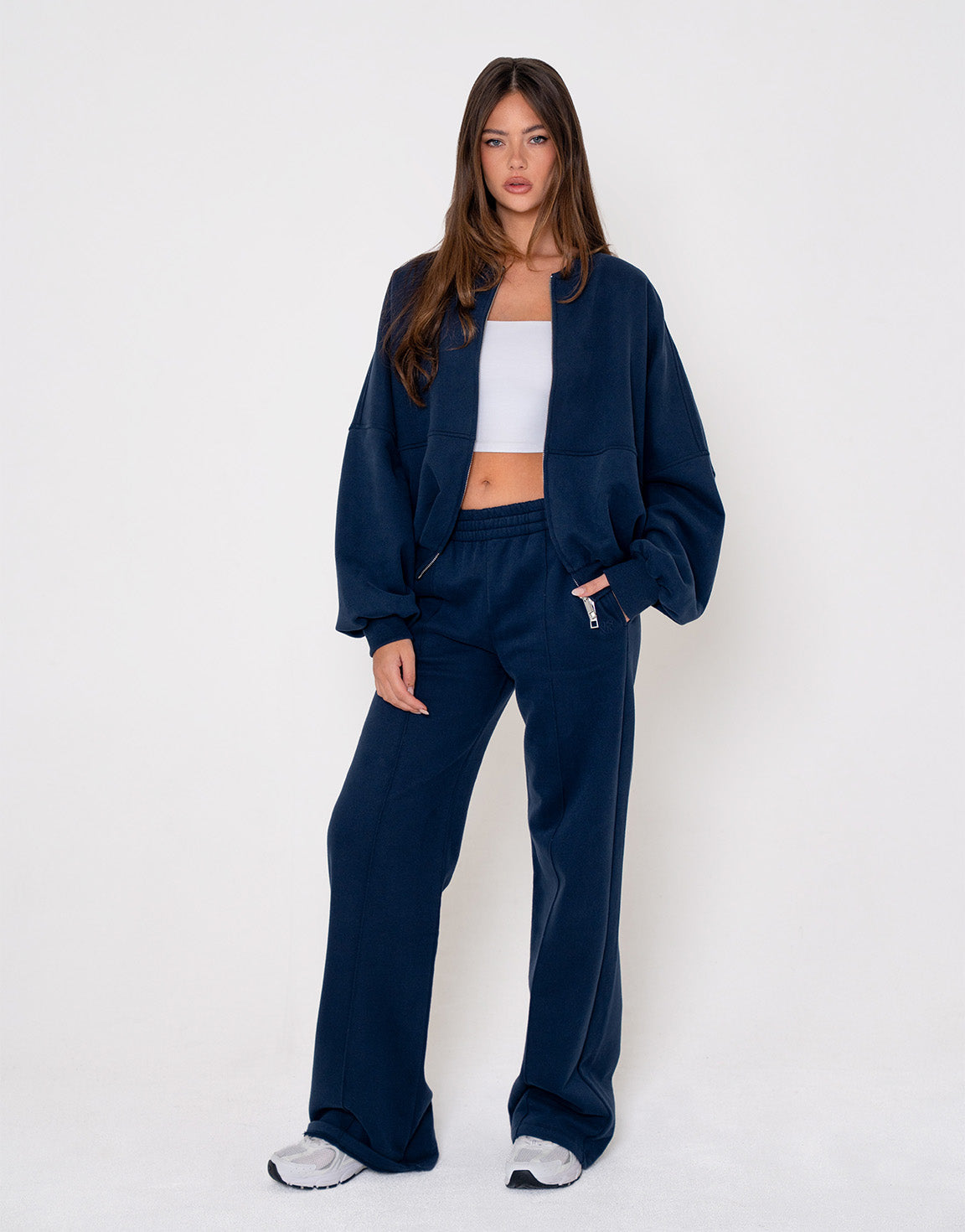 Navy Jogging LS - Vest