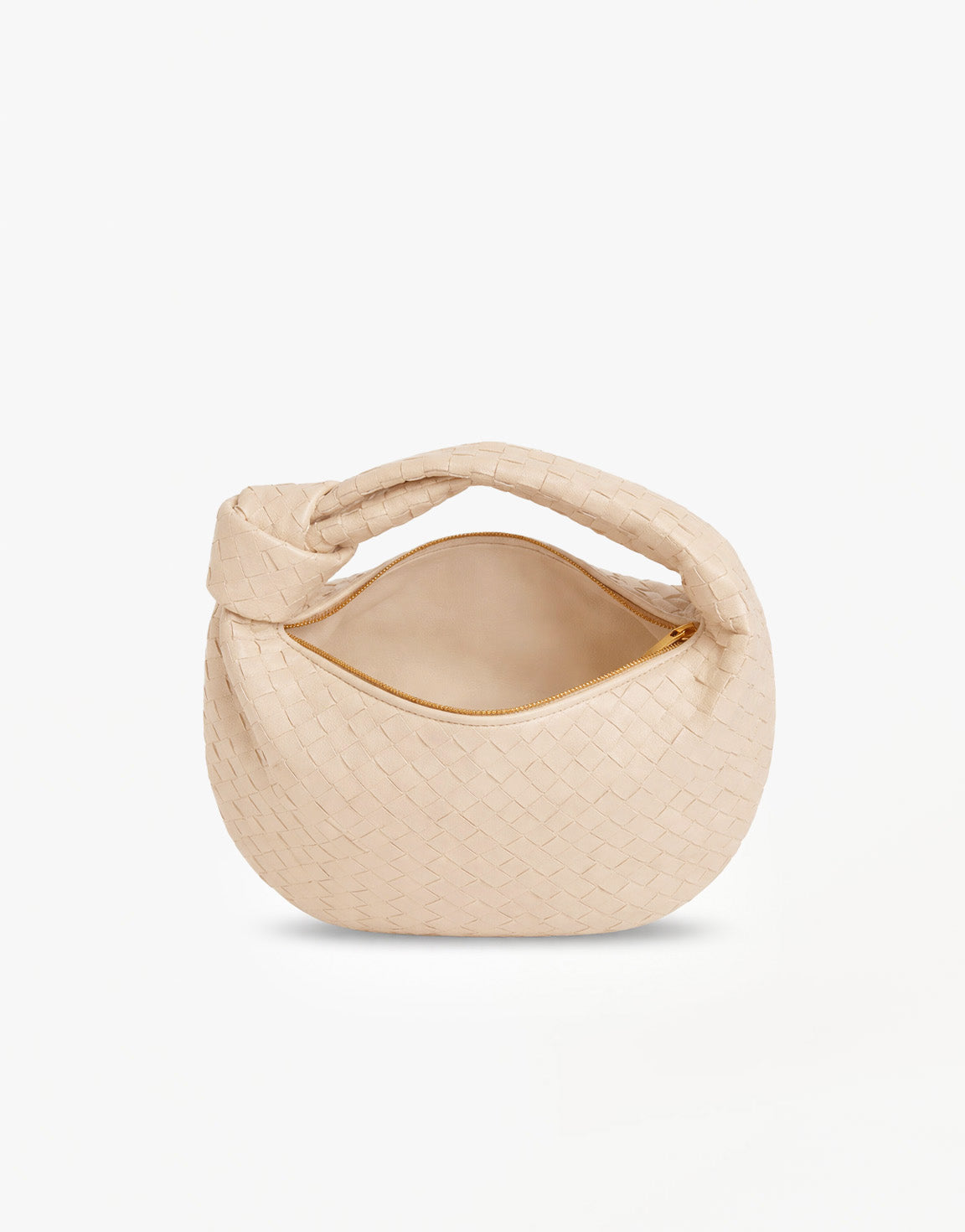 Cream Medium Braided - Bag