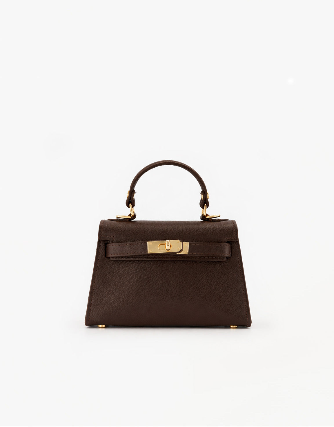 Donkerbruine Gouden Details - Tas