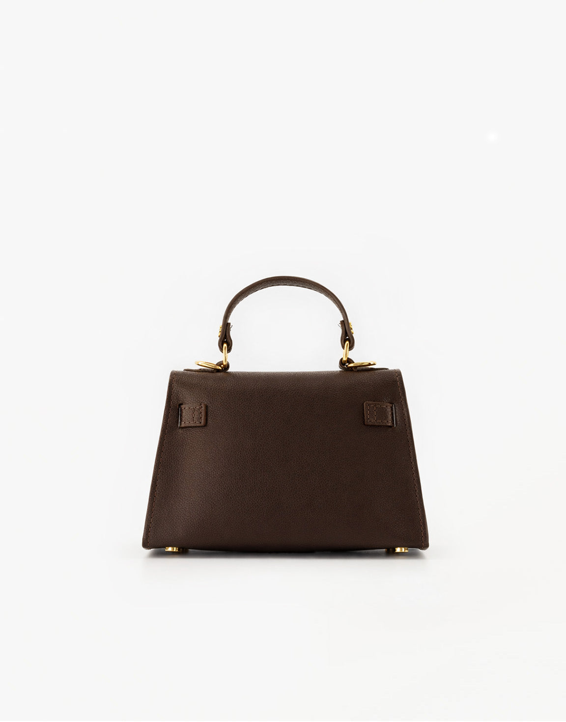 Donkerbruine Gouden Details - Tas