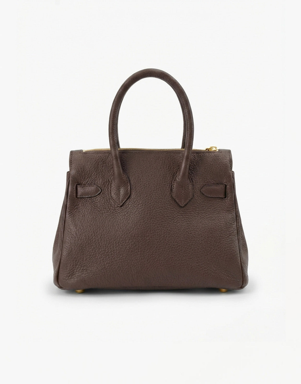 Dark Brown Medium Gold Details - Bag
