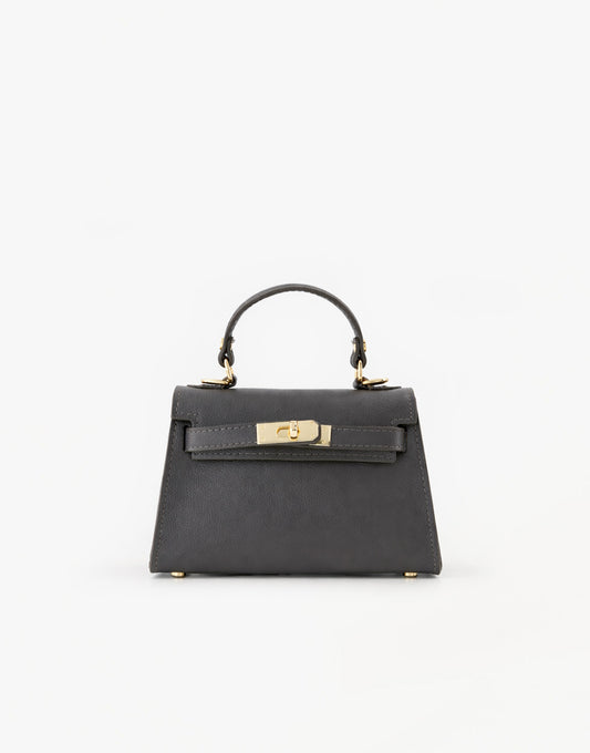 Dark Gray Gold Details - Bag