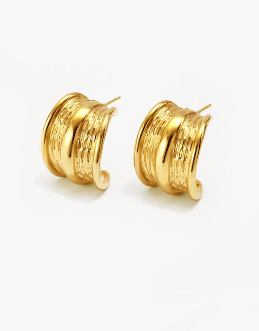 Gouden Grote Iconic - Oorbellen