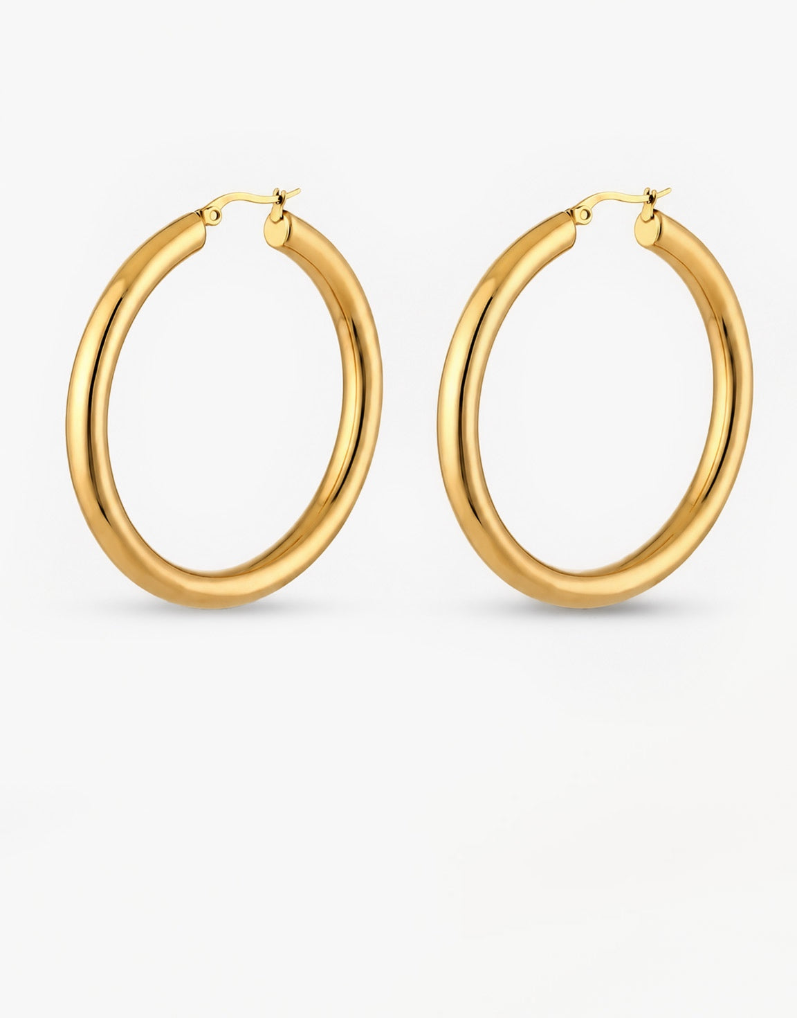 Gouden Grote Ring - Oorbellen