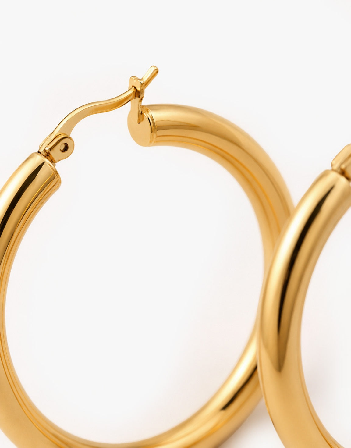 Gouden Grote Ring - Oorbellen