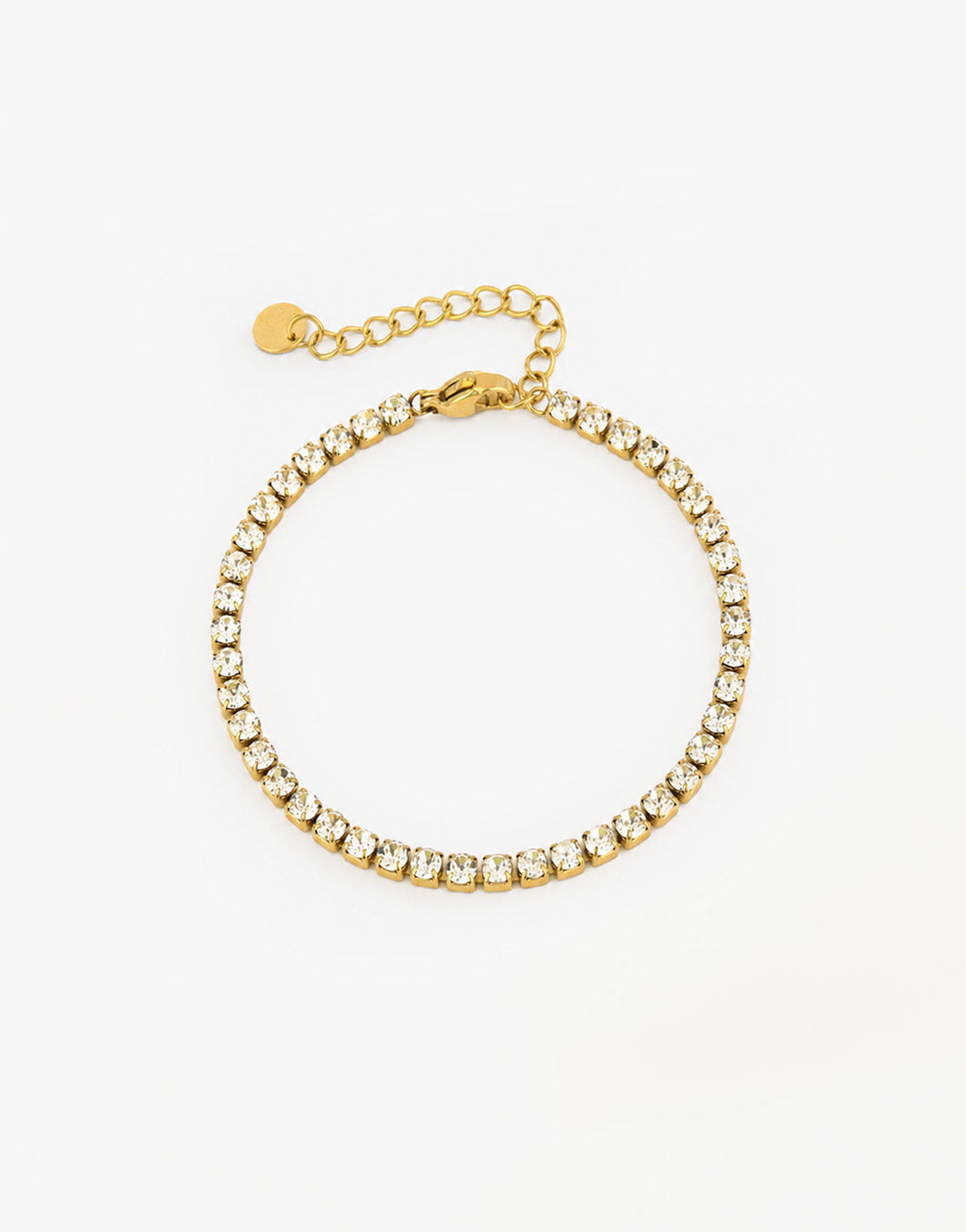 Gouden Zirkonia Tennis - Armband