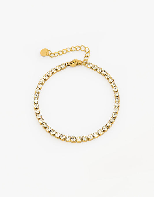 Gold Zirconia Tennis - Bracelet