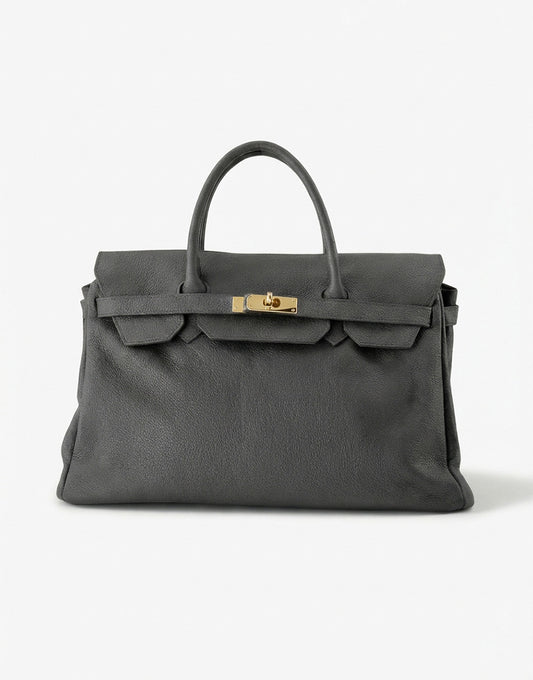 Grijze Grote Gouden Details - Tas