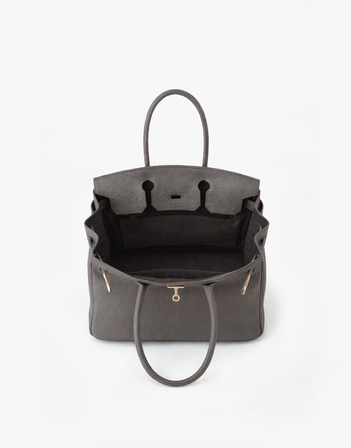 Gray Medium Gold Details - Bag