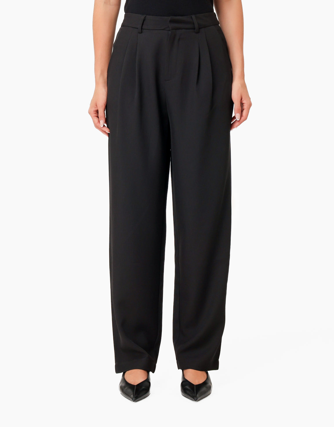 KLEDIG-ZWARTE-WIJDE-PASVORM-PANTALON