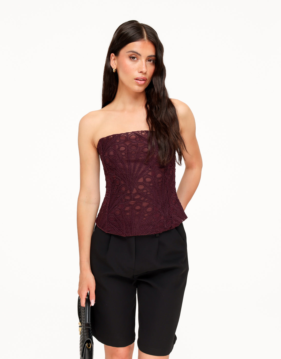 KLEDING-AUBERGINE-CORSET-TOP-ZWARTE-EDIT-LANGE-SHORT-02