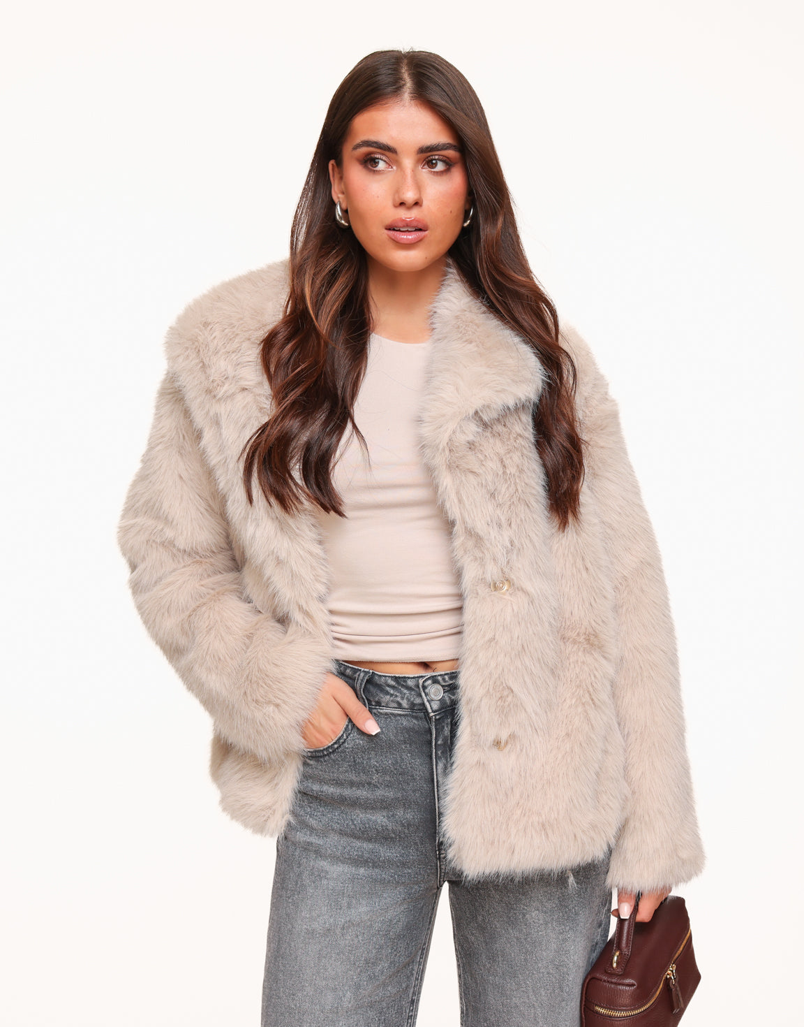 Beige Fluffy - Jacket