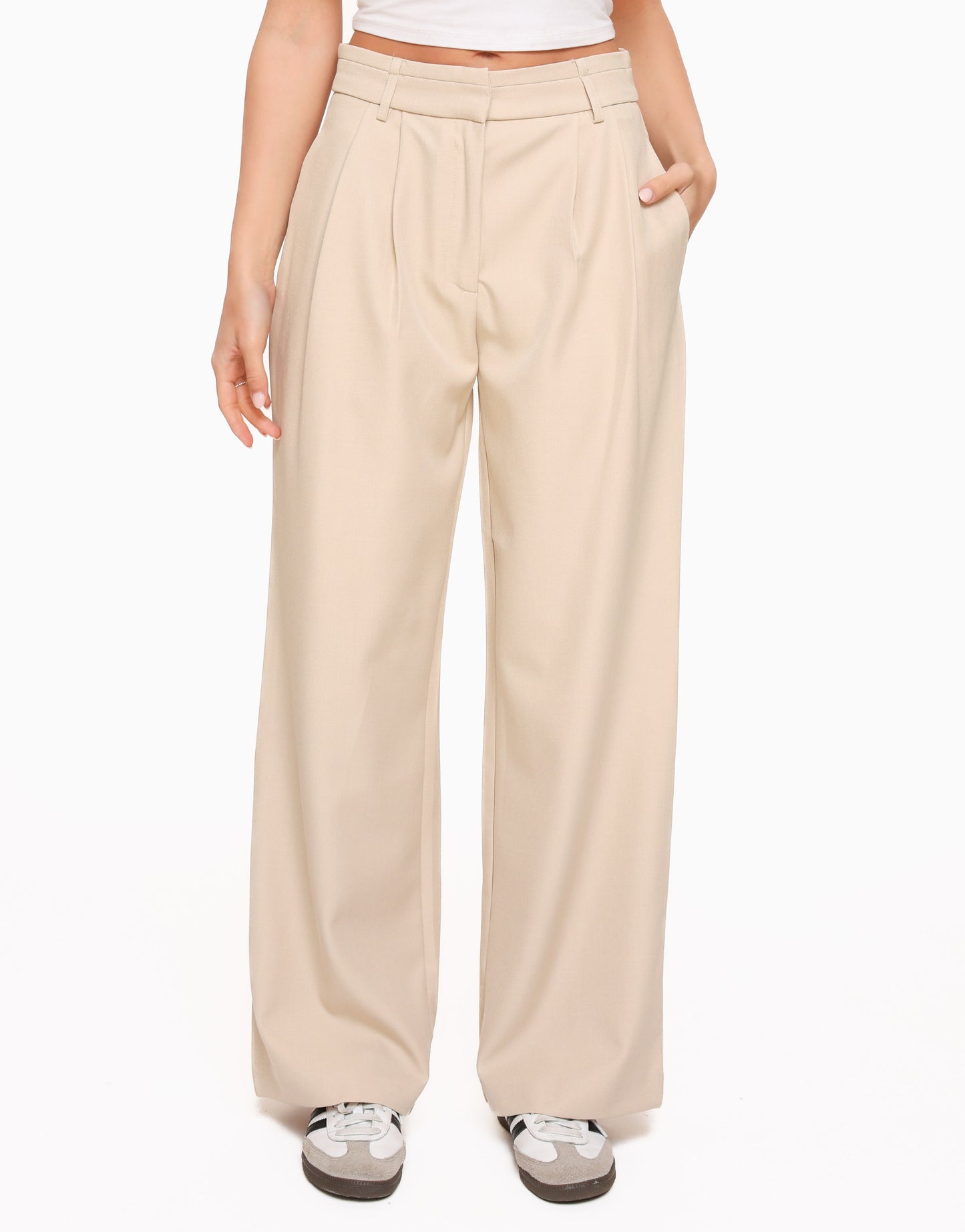 Beige Iconic - Pantalon