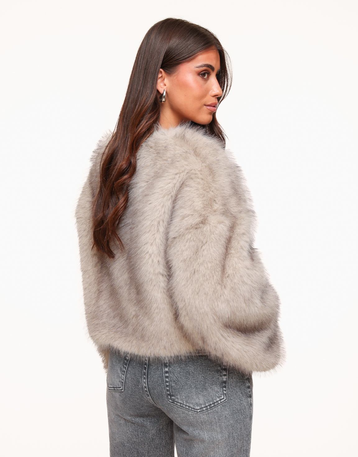 Beige Short Fluffy - Jacket