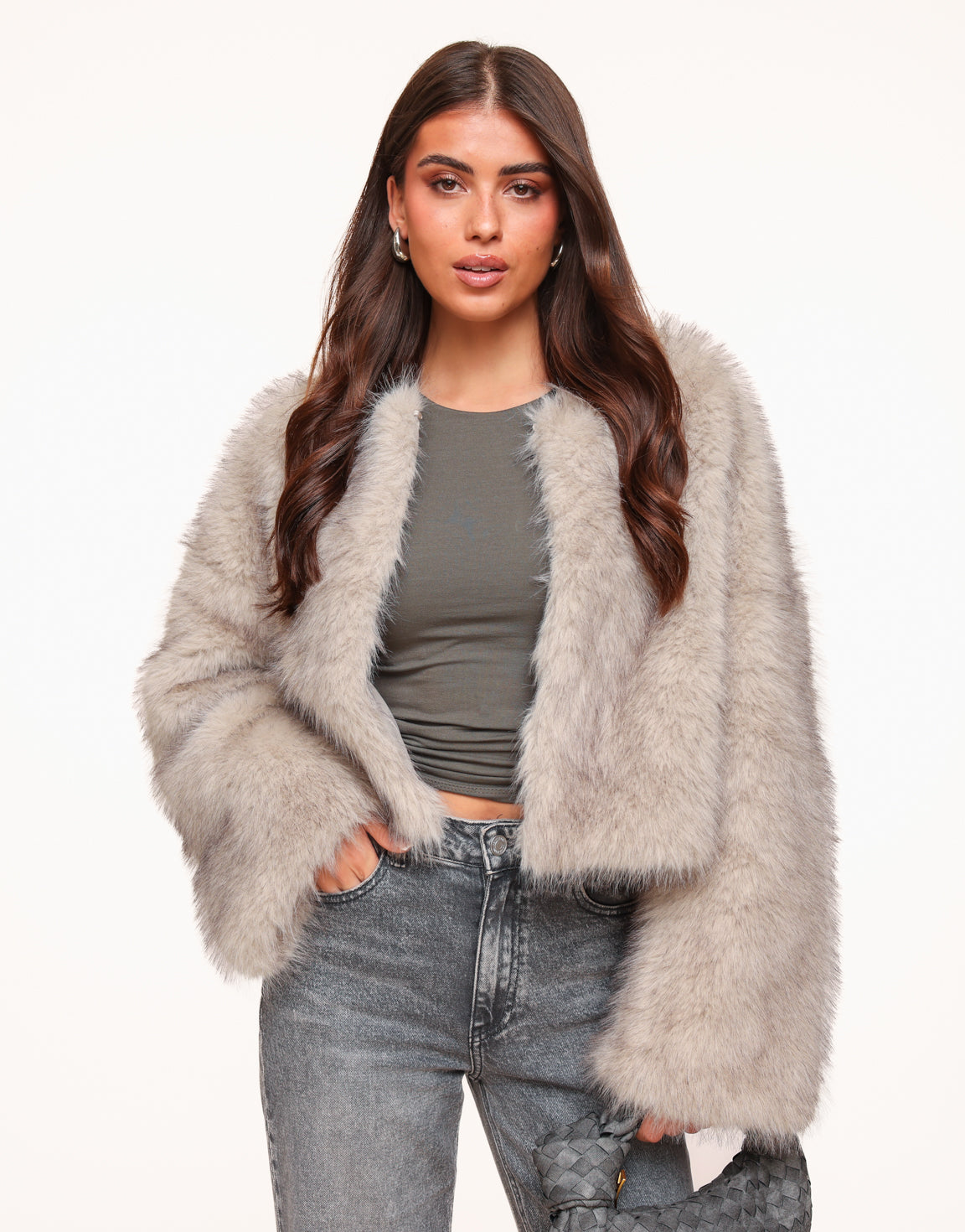 Beige Short Fluffy - Jacket