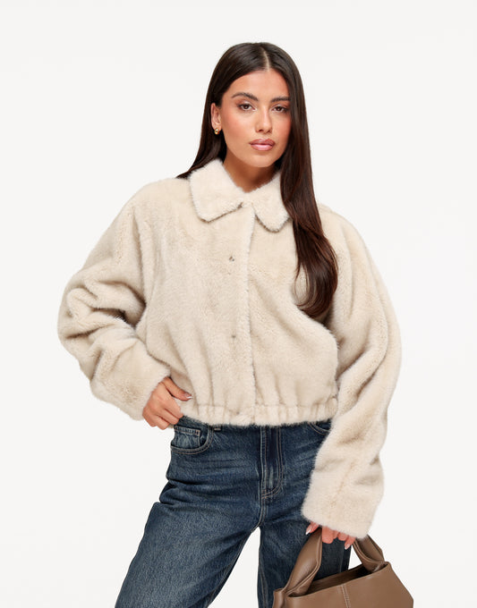 KLEDING-BEIGE-PUFFY-CROPPED-JAS