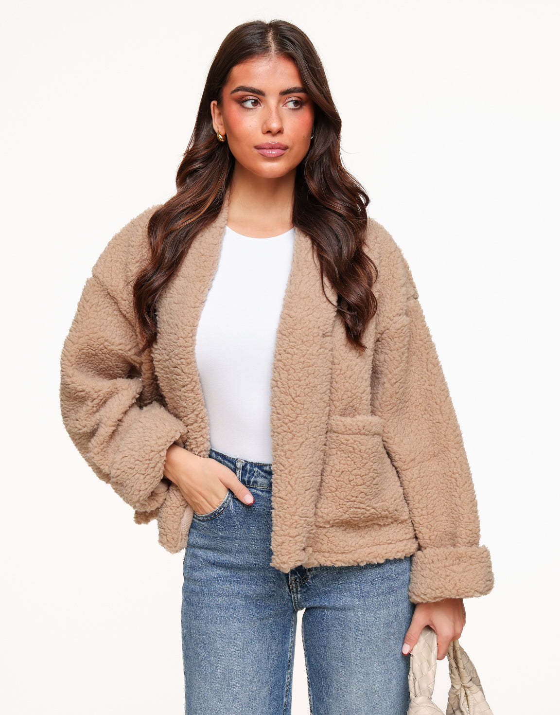 Beige Teddy - Cardigan