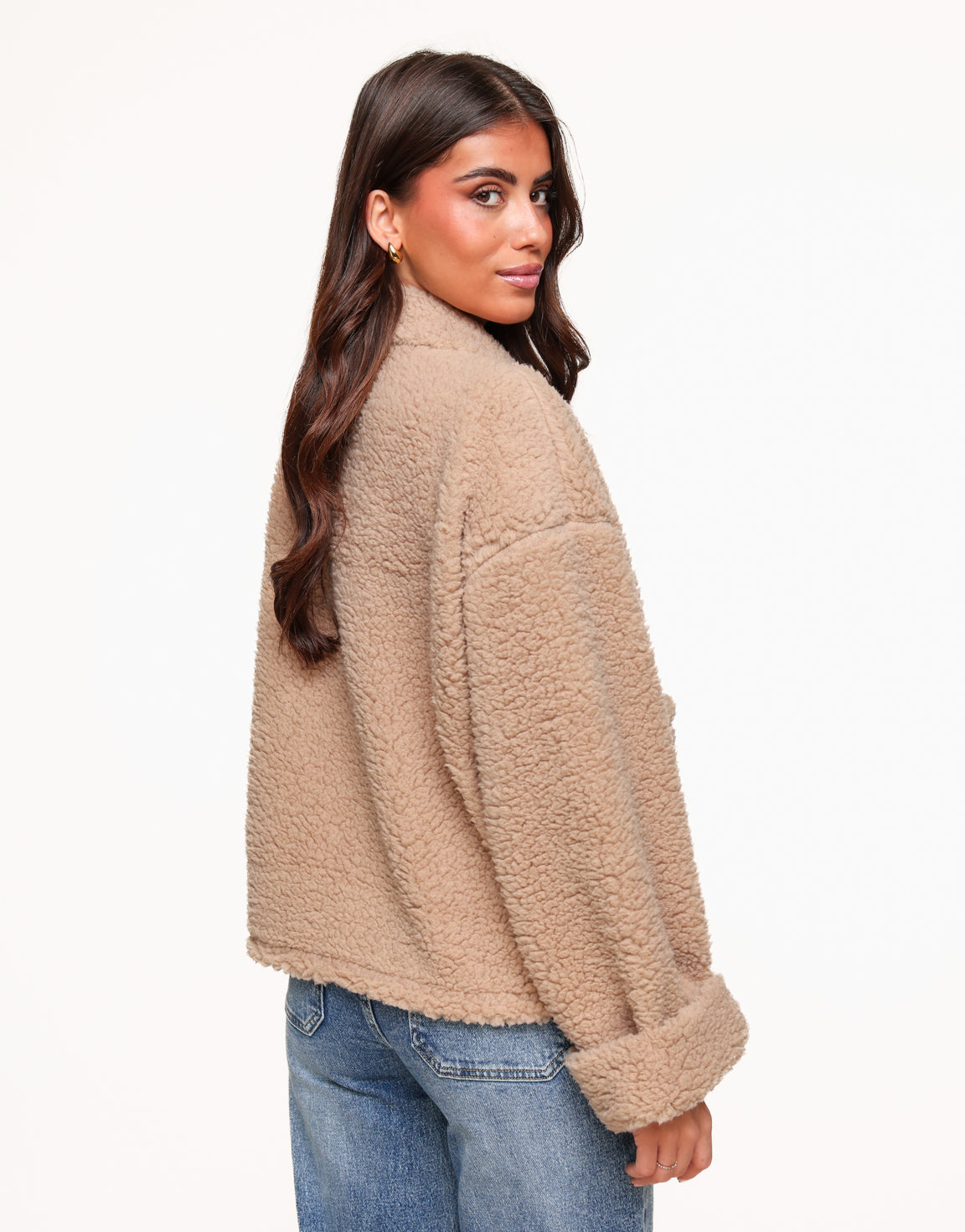 Beige Teddy - Cardigan