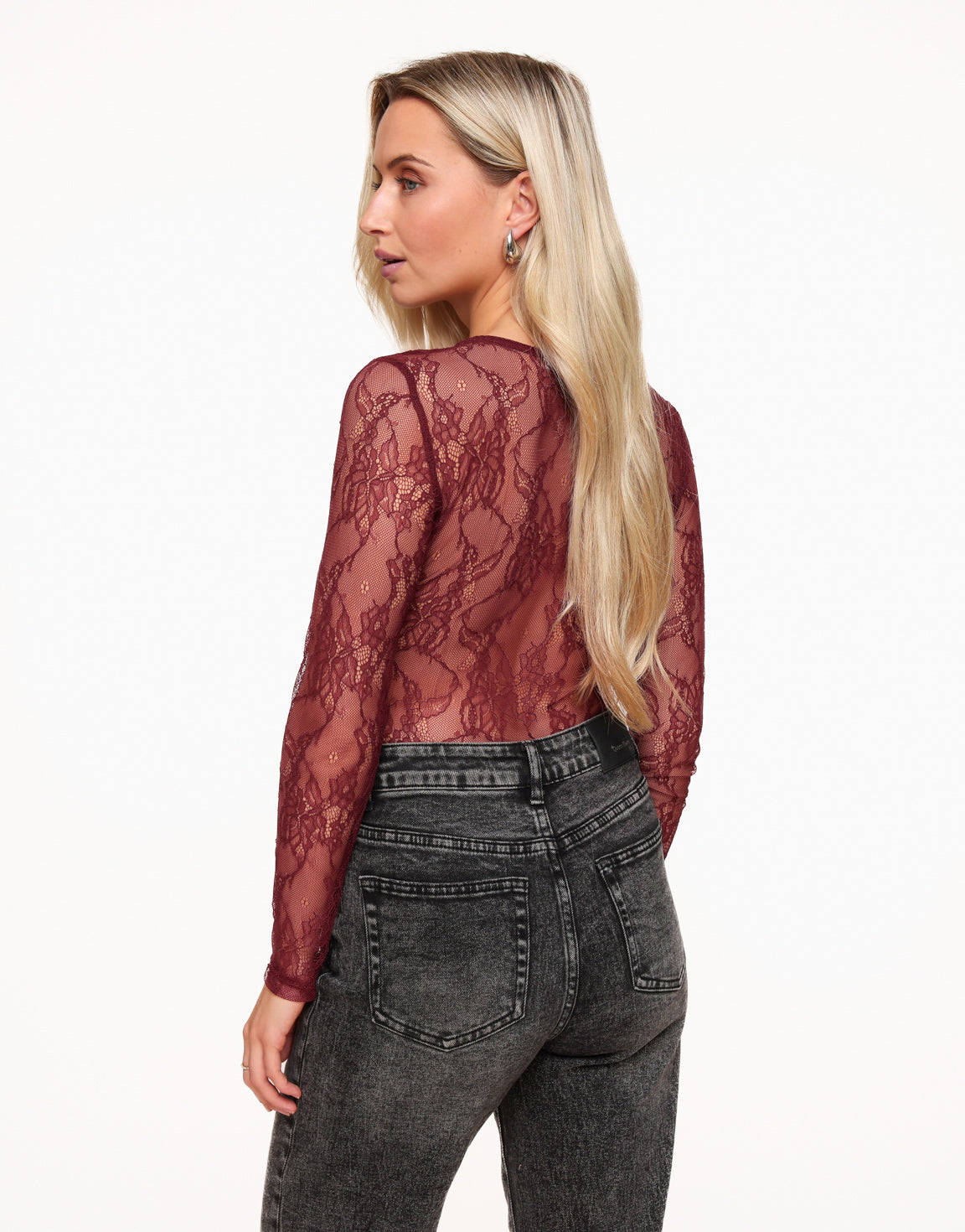 Bordeaux Translucent Lace - Body