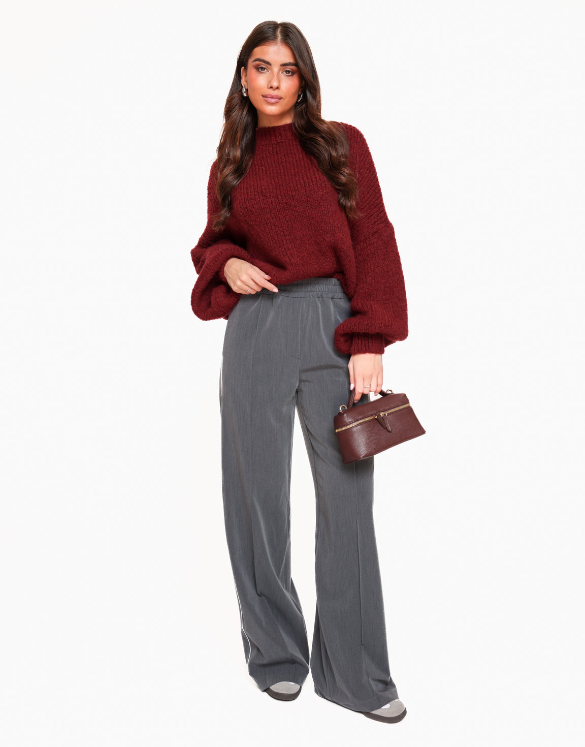 Bordeaux Wool Knitted - Sweater