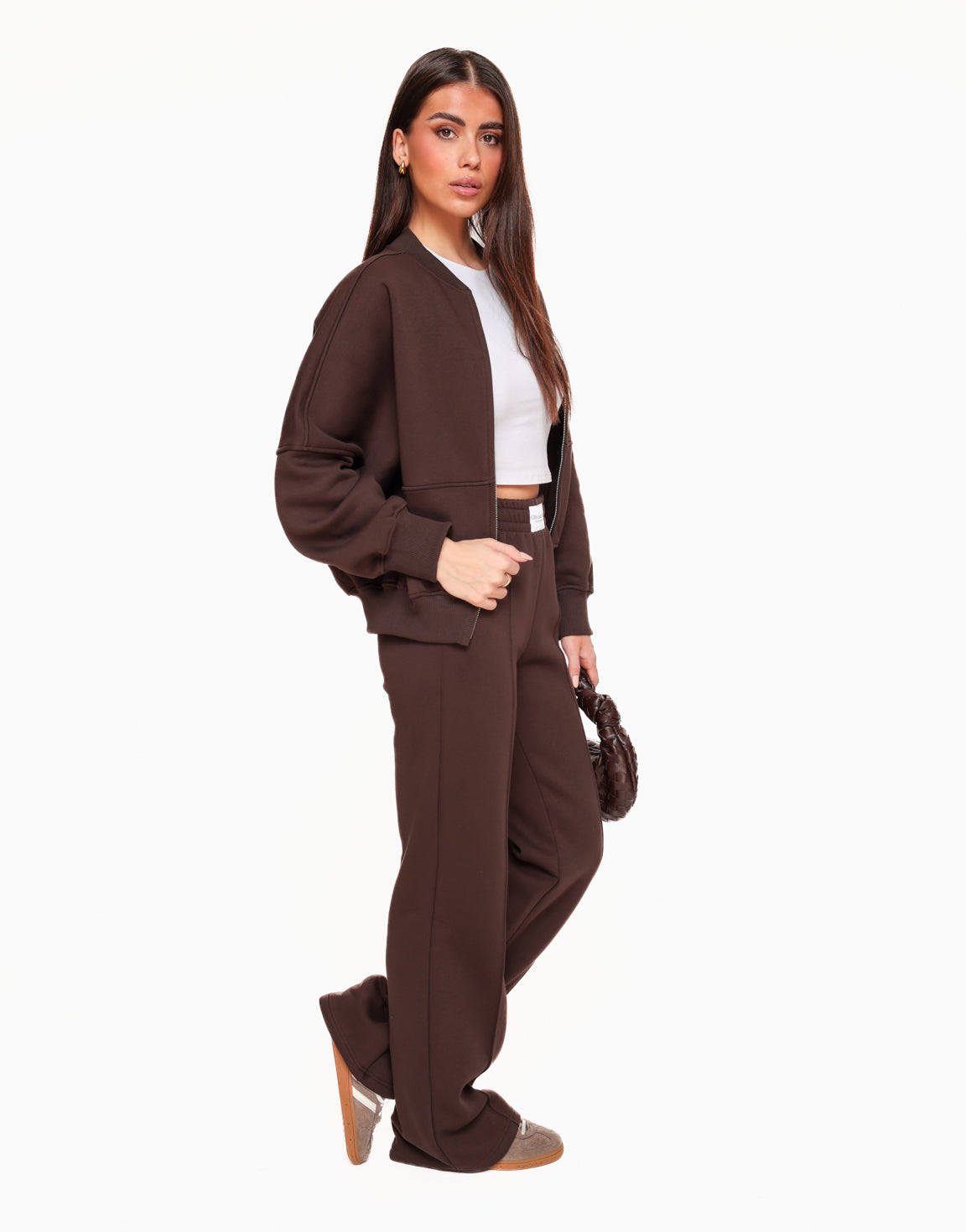 Brown Joggings LS - Vest