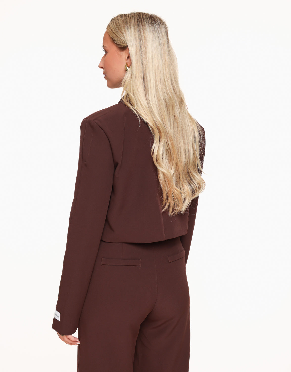 Brown Cropped LS - Blazer