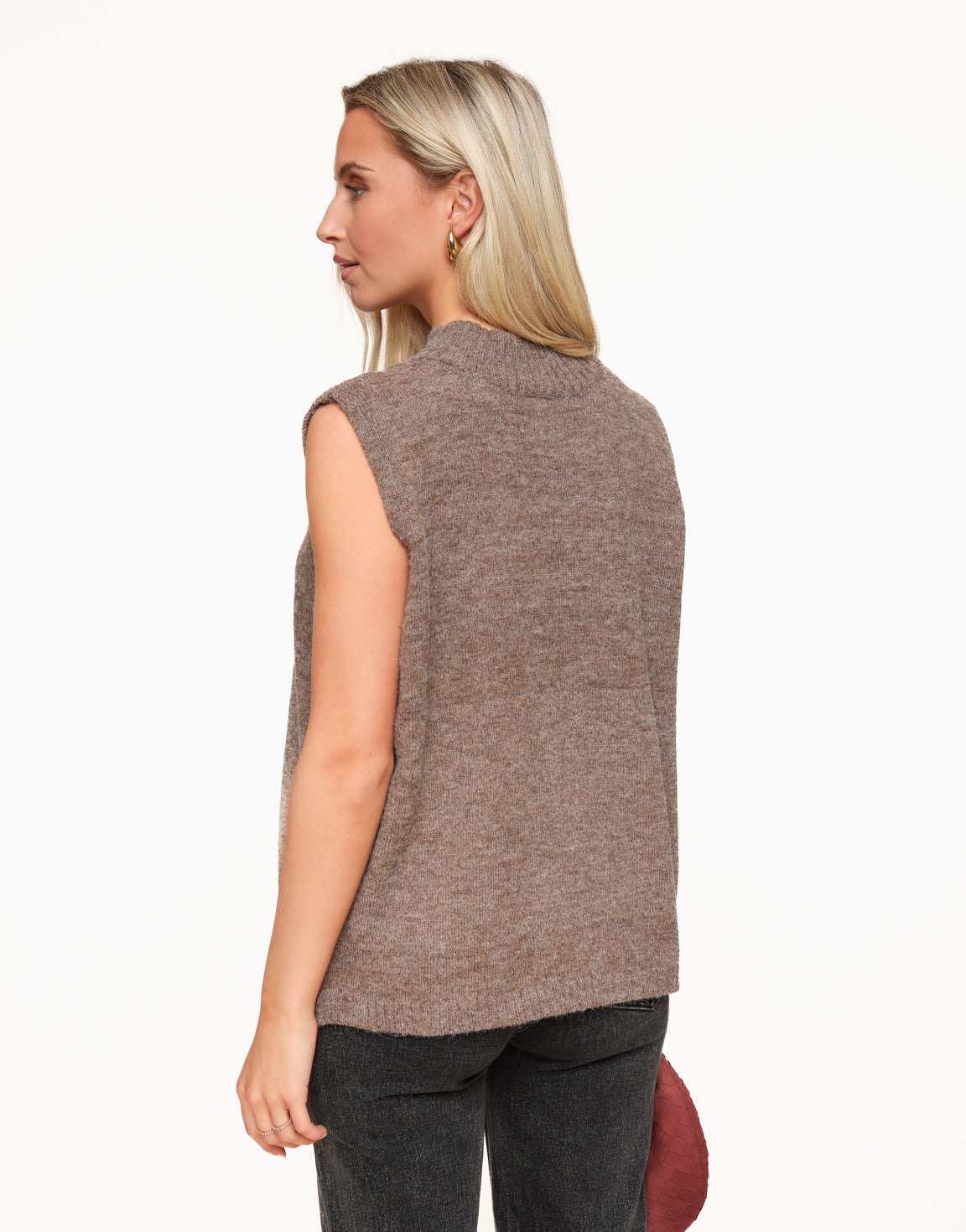 Brown Spencer Wrap - Top